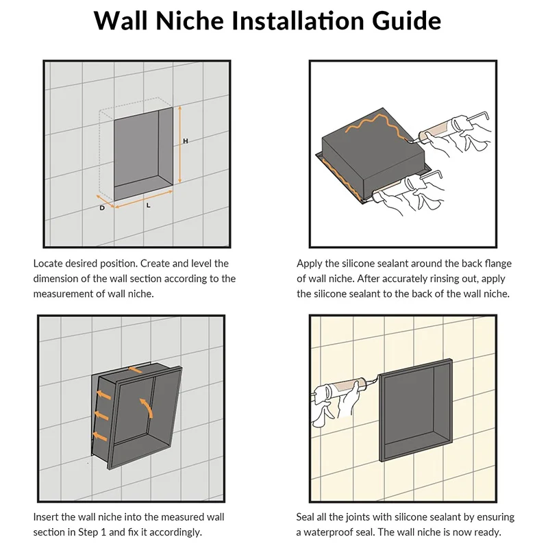 Single-Layer Hollow Stainless Steel Niche